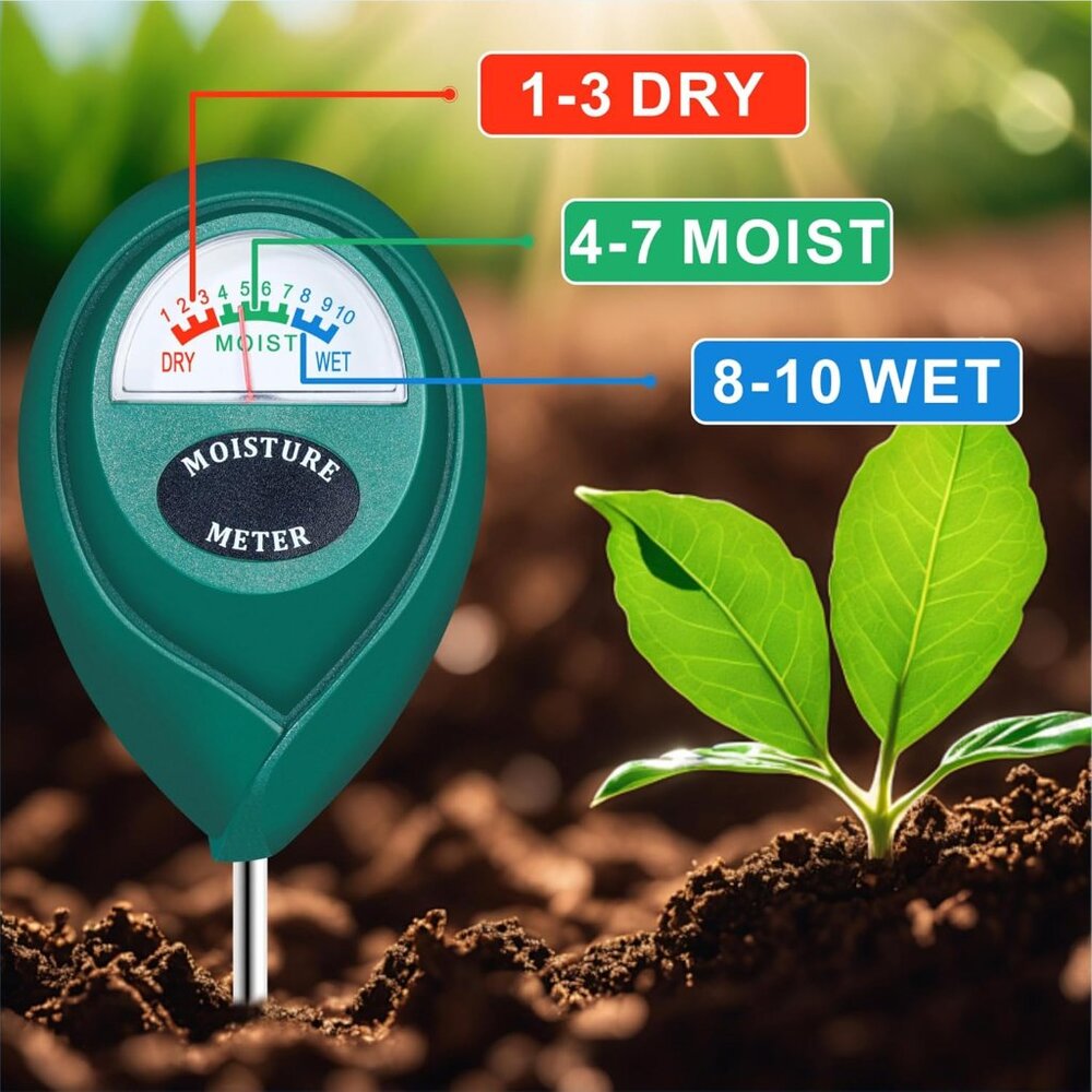 Long Probe Deep Use Soil Moisture Meter, Water Monitor Indicator Sensor, Hygrome - Picture 3 of 7